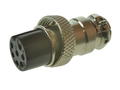 Socket; microphone; NC/7p-520; 7 ways; for cable; solder; 4A; 125V; IP55
