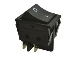 Switch; rocker; R2101C5NBB1-NWA2; ON-OFF; 2 ways; black; no backlight; bistable; 6,3x0,8mm connectors; 22x30mm; 2 positions; 16A; 250V AC; Canal