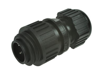 Plug; 934124100; 4 ways; straight; screw; 2,5mm2; CA3LS; 6-12mm; for cable; nylon66; black; IP67; 16A; 400V; Hirschmann; RoHS