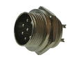 Plug; microphone; NC/7p-521; 7 ways; for panel; 16mm; solder; 4A; 125V; IP55