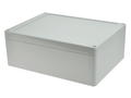Enclosure; multipurpose; G2120; polycarbonate; 200mm; 150mm; 75mm; IP65; light gray; recessed area on cover; Gainta; RoHS