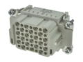 Socket; Han DD; 09160423101; 42 ways; 10B; polycarbonate; straight; for cable; crimped; 10A; 250V; white; Harting; RoHS