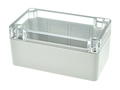 Enclosure; multipurpose; G205C; polycarbonate; 115mm; 65mm; 55mm; IP65; light gray; transparent lid; Gainta; RoHS