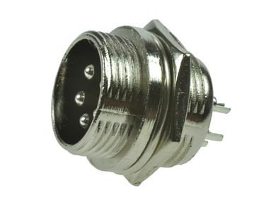 Plug; microphone; NC/5p-815; 5 ways; for panel; 16mm; solder; 5A; 125V; IP55