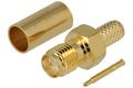 Socket; SMA; M-SMA-904-S; for cable; RG58 50 Ohm; crimped; straight; impedance 50 Ohm; golden; Connectar; RoHS