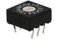 Encoding switch; rotary; HEX/BCD; RS31600; 16 positions; through hole; without knob; 25mA; 24V DC; white; blue; KLS; RoHS