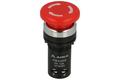 Switch; safety; push button; AS2205-11ZS/R; ON-OFF+OFF-ON; mushroom; reset by turn; 2 ways; red; no backlight; bistable; screw; 6A; 250V AC; Aiks