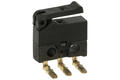 Microswitch; SSM-001R-L2; lever with roller simulating; 6,3mm; 1NO+1NC common pin; snap action; trough hole; angled 90°; 0,5A; 30V; IP40; Canal; RoHS