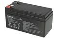 Rechargeable battery; lead-acid; maintenance-free; LP1.3-12; 12V; 1,3Ah; 97x43x53(58)mm; connector 4,8 mm; VIPOW; 0,59kg