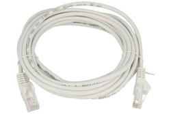 Cable; patchcord; U/UTP; CAT 5e; 5m; white; RJ4550Wo; stranded; Cu; round; PVC; 2x RJ45 plugs; Goobay; RoHS