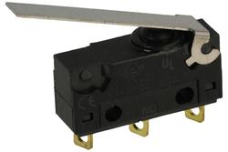 Mikroprzełącznik; SR0-03A; dźwignia; 25mm; 1NO+1NC wspólny pin; szybkie; lutowany; 3A; 250V; IP67; Highly; RoHS