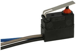 Mikroprzełącznik; G303-130F02A1-GA; dźwignia; 15,3mm; 1NO+1NC wspólny pin; szybkie; z przewodem 30cm; 0,1A; 250V; IP67; Canal; RoHS