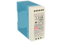 Power Supply; DIN Rail; MDR-40-24; 24V DC; 1,7A; 40,8W; LED indicator; Mean Well