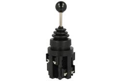Switch; joystick; MS-4P HKB-402; 2x(ON)-OFF-2x(ON); 5 positions; momentary; panel mounting; screw; 10A; 250V AC; 4 ways; 30mm; 57mm; Howo; RoHS