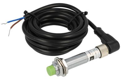 Sensor; inductive; ASP01-12B4DTA-3; two-wire; NO; 4mm; 10÷30V; DC; 200mA; cylindrical metal; fi 12mm; 54mm; not flush type; M12 4pins connector; with 2m cable; Aiks; RoHS