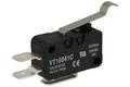 Microswitch; VT1604-1C; lever with roller simulating; 27,5mm; 1NO+1NC common pin; snap action; conectors 6,3mm; 16A; 250V; Highly; RoHS
