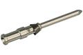Male terminal; Han D; 09150006103; 1 way; metal; straight; for cable; crimped; 10A; silver; silver plated; 0,5mm2; IP65; Harting; RoHS