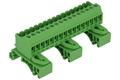 Connector; DIN rail mounted; pluggable r=5,08mm; 2EHDRD-16P; green; screw; 0,5÷2,5mm2; 12A; 300V; 16 ways; Dinkle; RoHS