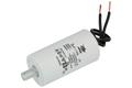 Capacitor; motor; 3uF; 450V; fi 30x58mm; with cables; screw with a nut; Shenge; RoHS