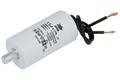 Capacitor; motor; 1,5uF; 450V AC; fi 30x57; with cables; screw without nut; JYC; RoHS