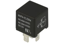 Relay; electromagnetic automotive; NVF4-1C-Z30a-12; 12V; DC; SPDT; 30A; 12V DC; with connectors; for socket; without mounting bracket; 1,6W; Forward Relays; RoHS