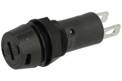 Fuse socket; 3101.0110; diam.5x20mm; panel mounted; 10A; 250V AC; Schurter; RoHS