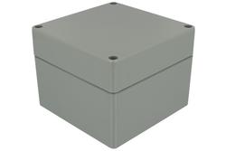 Enclosure; multipurpose; G387-IP67; ABS; 120mm; 120mm; 90mm; IP67; dark gray; wiith cast gasket; with brass bushing; Gainta; RoHS