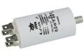 Capacitor; motor; C61-450VAC-4uF 5%; 4uF; 450V AC; fi 30x57mm; 6,3mm connectors; screw without nut; Shenge; RoHS