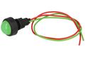 Indicator; KLP20G/24V; 13mm; LED 12-24V backlight; green; with cable; black; IP20; LED 20mm; 27mm; Elprod; RoHS