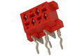 Socket; Micro-Match; MMGH-04; 4 ways; 2x2; angled 90°; 1,27mm; tinned; through hole; TE Connectivity; RoHS