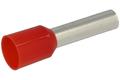 Cord end terminal; 18mm; ferrule; insulated; KRI1000R18; red; straight; for cable; 10mm2; tinned; crimped; 1 way