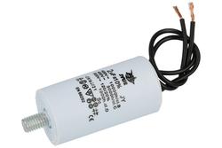Capacitor; motor; CBB60(C61)2uF/450VAC Pbf; 2uF; 450V AC; fi 28x55mm; with cables; screw with a nut; Shenge; RoHS