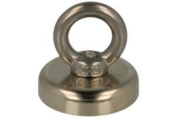 Magnet; cylindrical with the ear; MzU; 32mm; 2mm; Neodymium; lifting 25kg
