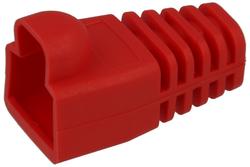 Plug cover; RJ45 8p8c; ORRJ45; for cable; straight; red; RoHS