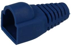 Plug cover; RJ45 8p8c; OBRJ45; for cable; straight; blue