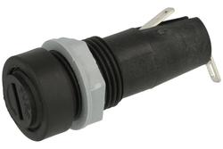 Fuse socket; PTF35; diam.5x20mm; panel mounted; 6,3A; 250V AC; Stelvio; RoHS