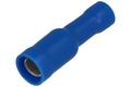 Connector; 4mm; ferrule female; whole insulated; 01112-FRD2-156; blue; straight; for cable; 1,5÷2,5mm2; crimped; 1 way