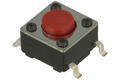 Tact switch; 6,2x6,2mm; 4,3mm; TSSA3L-9MM; surface mount; 4 pins; 0,5mm; OFF-(ON); 50mA; 12V DC; 260gf; Hua Jie Corp.