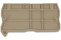 End cover; for DIN rail terminal blocks; DP2.5C; grey; Dinkle; RoHS