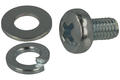Screw; A-WPP-M3; M3; 5mm; 7mm; cylindrical; philips (+); galvanised steel; spring washer; flat washer