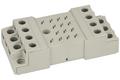 Relay socket; GZ14; panel mounted; grey; without clamp; Relpol; RoHS; Compatible with relays: R15 4P