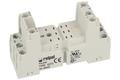 Relay socket; GZT3; DIN rail type; panel mounted; grey; without clamp; Relpol; RoHS; Compatible with relays: R3