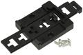 Rail mounting bracket; TSH35; 45mm; plastic; black; Bopla