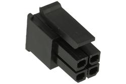 Socket; MicroFit; MFG-04; 4 ways; 2x2; straight; 3,00mm; for cable; latch; RoHS; MX43020