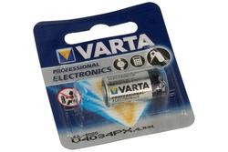 Battery; alkaline; 4LR44 4034; 6V; 100mAh; blister; fi 13x25,2mm; VARTA