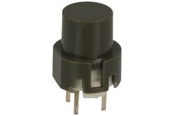 Tact switch; 12mm; 13mm; D6R-10; 7mm; through hole; 4 pins; grey; round shape; OFF-(ON); no backlight; 100mA; 32V DC; C&K