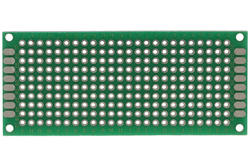 Circuit board; multipurpose; PCB 3x7; drilled; 1pcs.