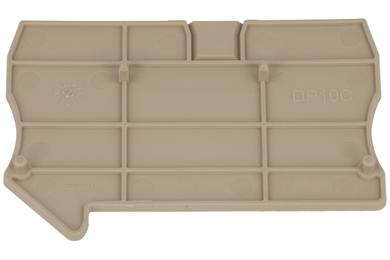 End cover; for DIN rail terminal blocks; DP10C; grey; Dinkle; RoHS