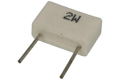 Resistor; metal plate non-inductive; RN2W5%0R33; 2W; 0,33ohm; 5%; 4,5x8x13mm; through-hole (THT); 7mm vertical leads; 9mm; RoHS; MPR 2W R33 J