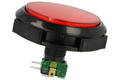 Przełącznik; przyciskowy; P660-1 Czerwony 12V LED; ON-(ON); czerwony; podświetlenie LED 12V; konektory 4,8x0,8mm; 2 pozycje; 10A; 250V AC; 28,5mm; 54mm; Highly